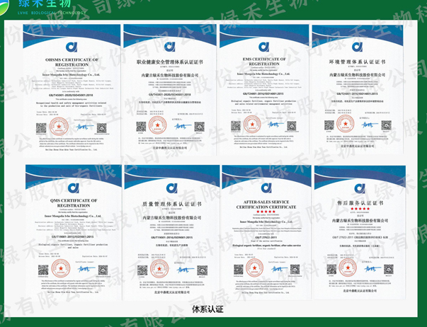 質(zhì)量管理體系、環(huán)境管理體系、售后服務(wù)認(rèn)證證書